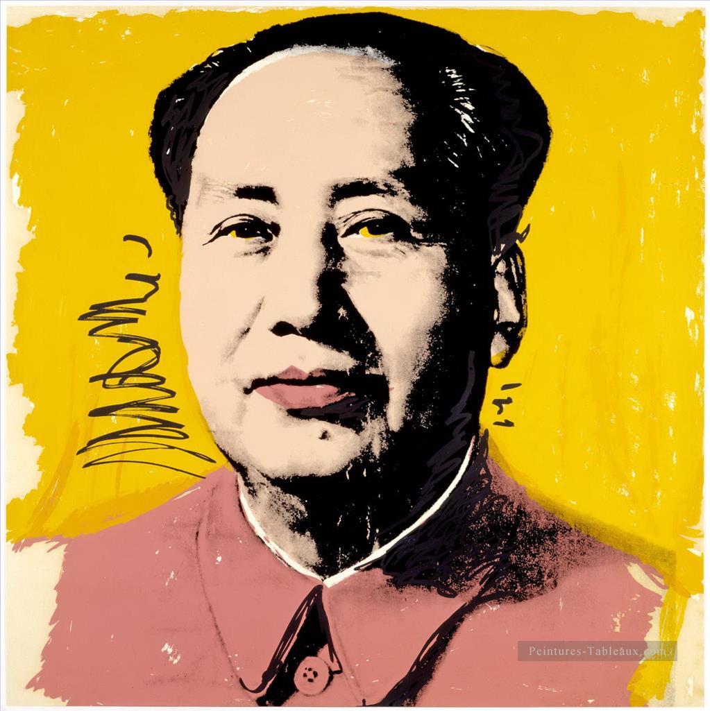 Mao Zedong jaune Andy Warhol Peintures à l'huile